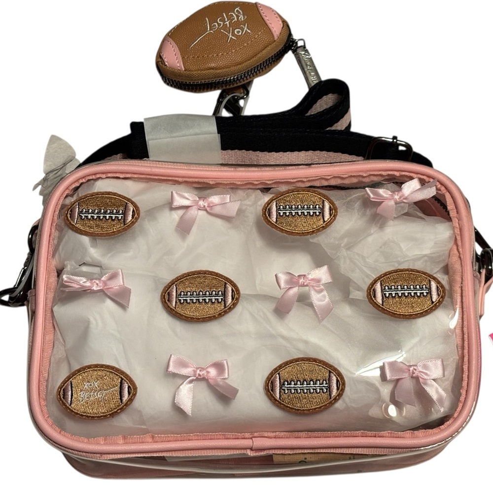 NWT•Betsey Johnson Clear Cheer Stadium bag - Picture 5 of 7